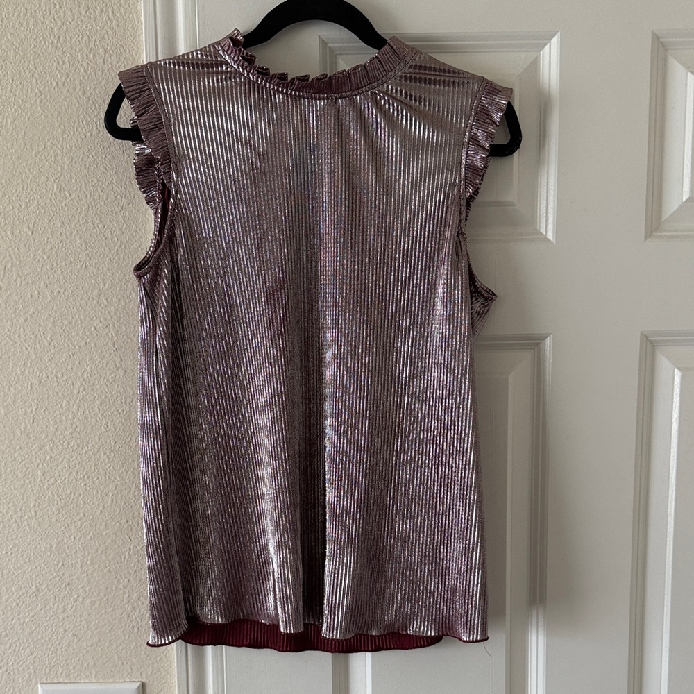 Adrianna Papell Shimmering Sleeveless Blouse